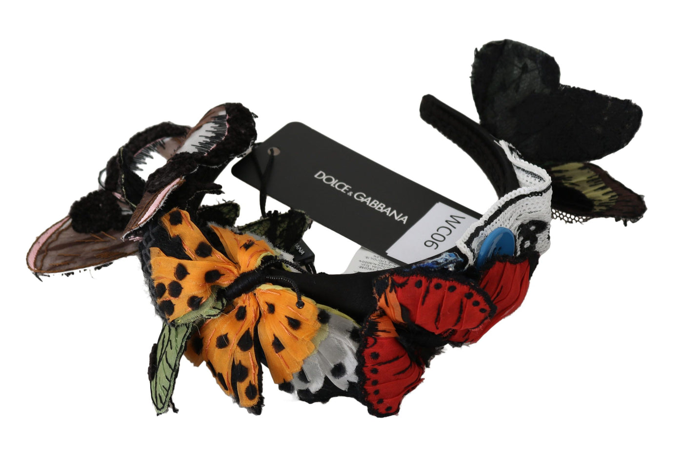 Dolce & Gabbana Tiara Floral Schmetterling Pailletten Diadem Stirnband