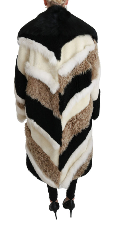Dolce & Gabbana Schafspelz Shearling Cape Jacke Mantel