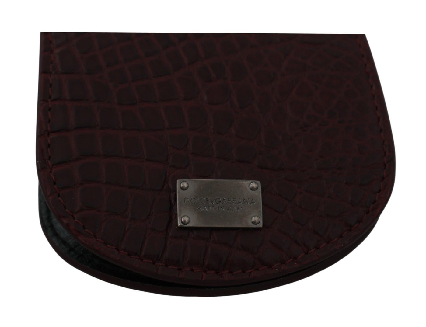 Dolce & Gabbana Brauner Exotenhaut-Taschenkondom-Etui-Halter