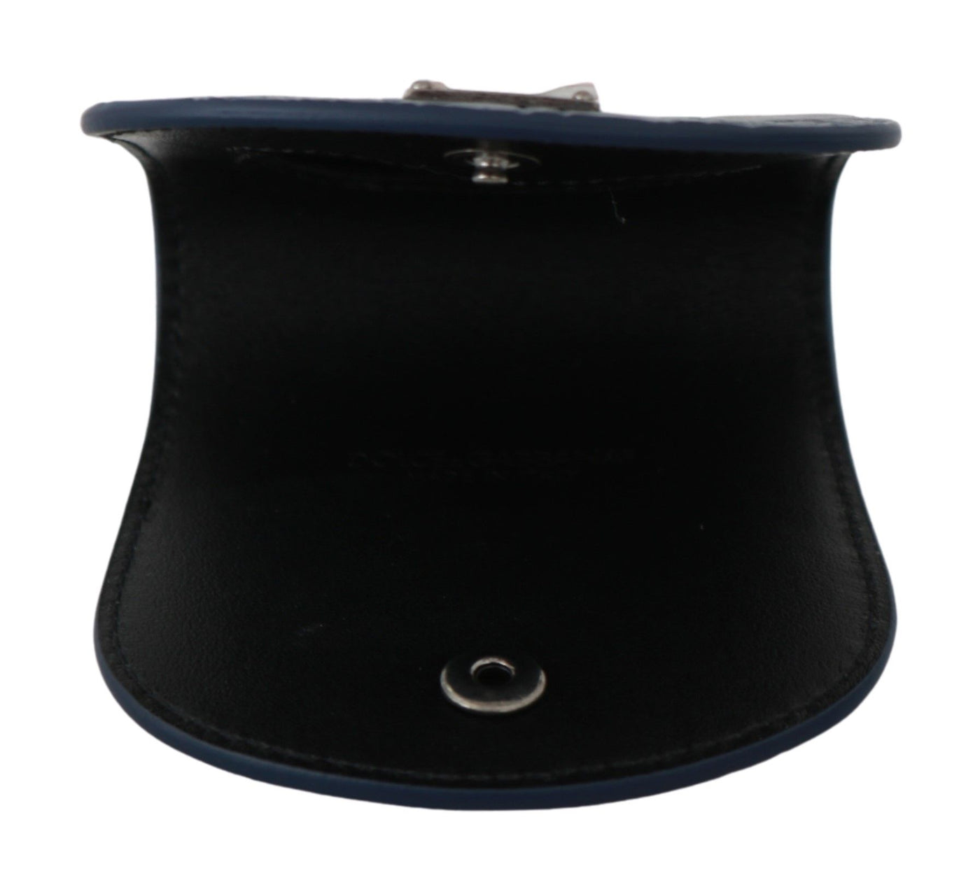 Dolce & Gabbana Blaue Ledertasche mit Kondomhalter