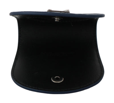 Dolce & Gabbana Blaue Ledertasche mit Kondomhalter