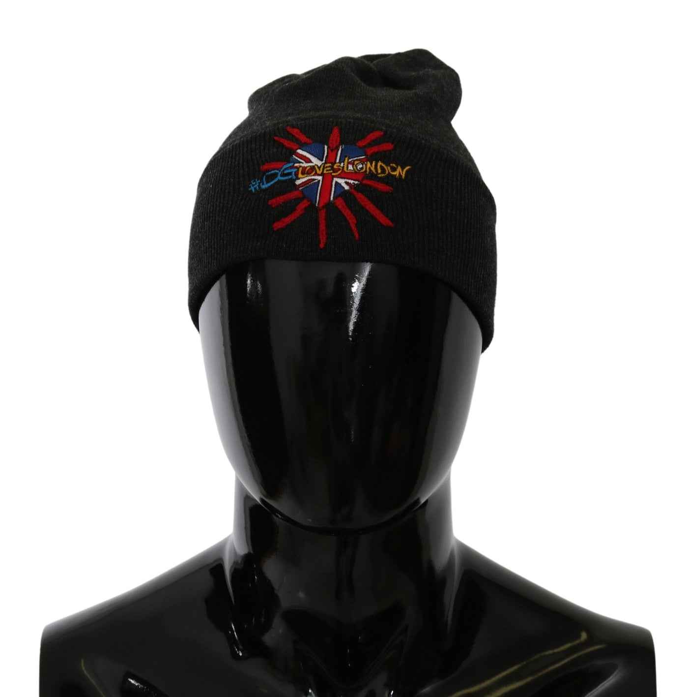 Dolce & Gabbana Graue #DGLovesLondon Beanie Mütze