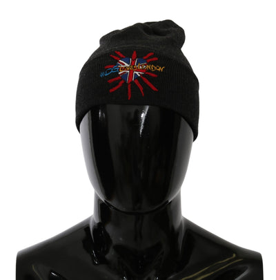 Dolce & Gabbana Graue #DGLovesLondon Beanie Mütze