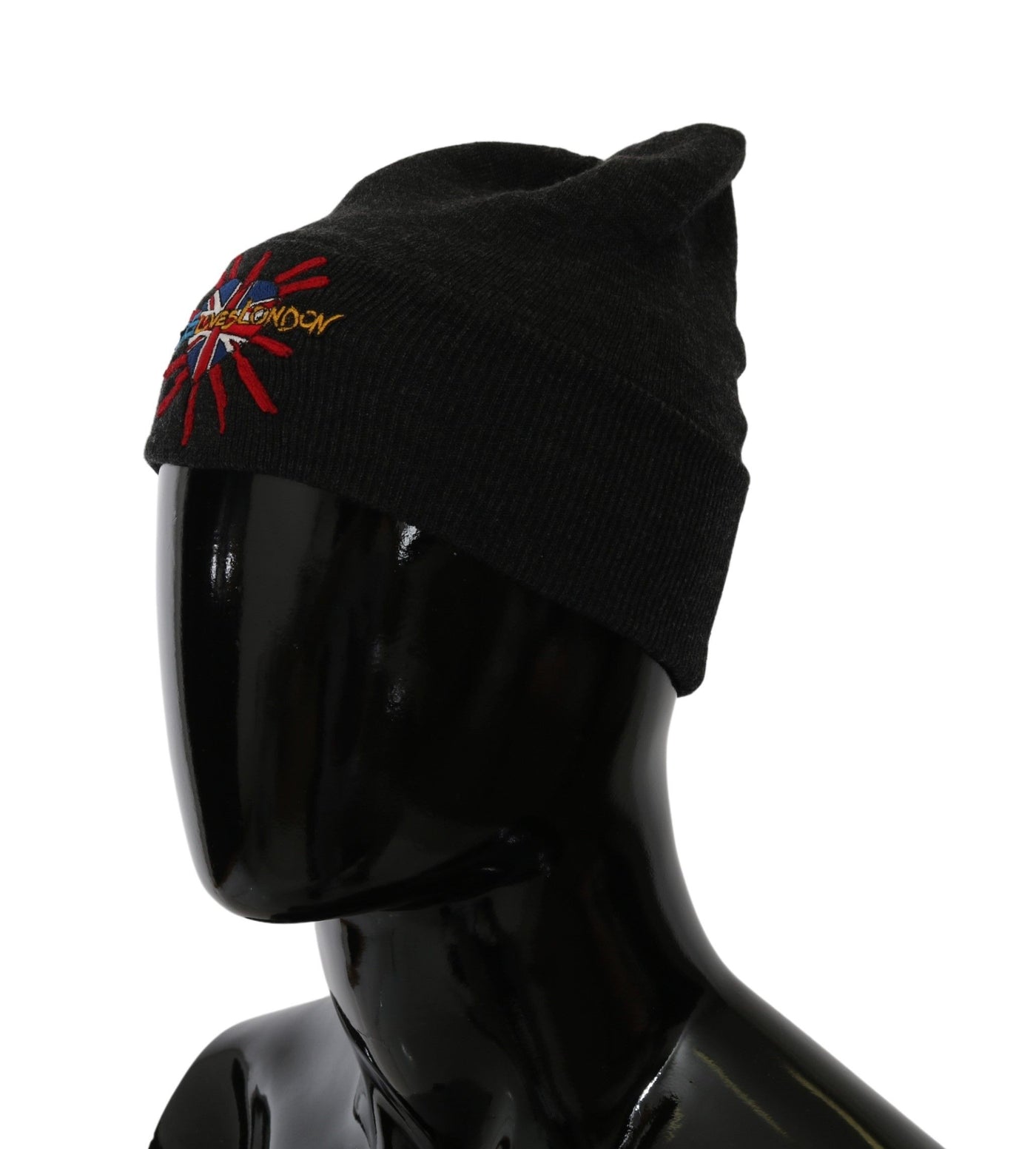 Dolce & Gabbana Graue #DGLovesLondon Beanie Mütze