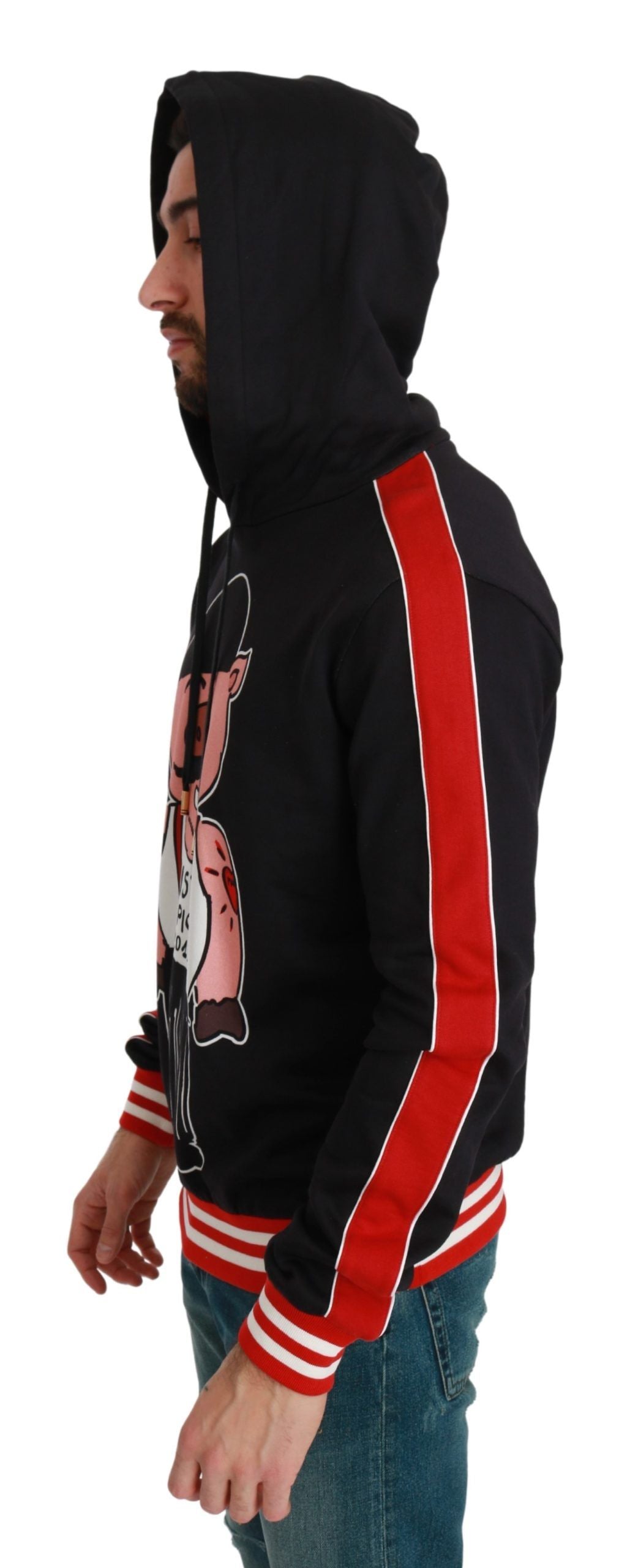Dolce & Gabbana Schwarzes Schwein des Jahres Kapuzenpulli