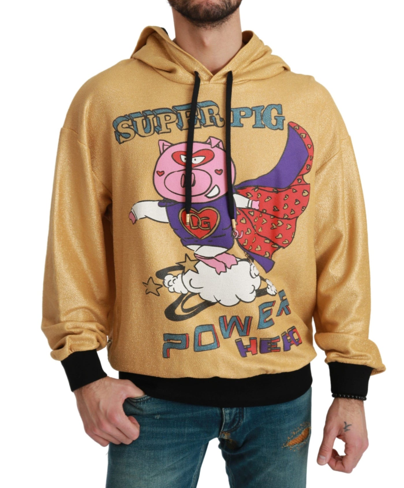 Dolce & Gabbana Goldschwein des Jahres Kapuzenpulli