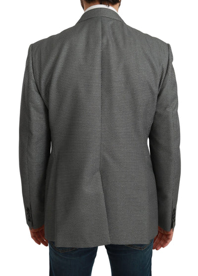 Dolce & Gabbana Grauer schmal geschnittener formeller MARTINI Blazer