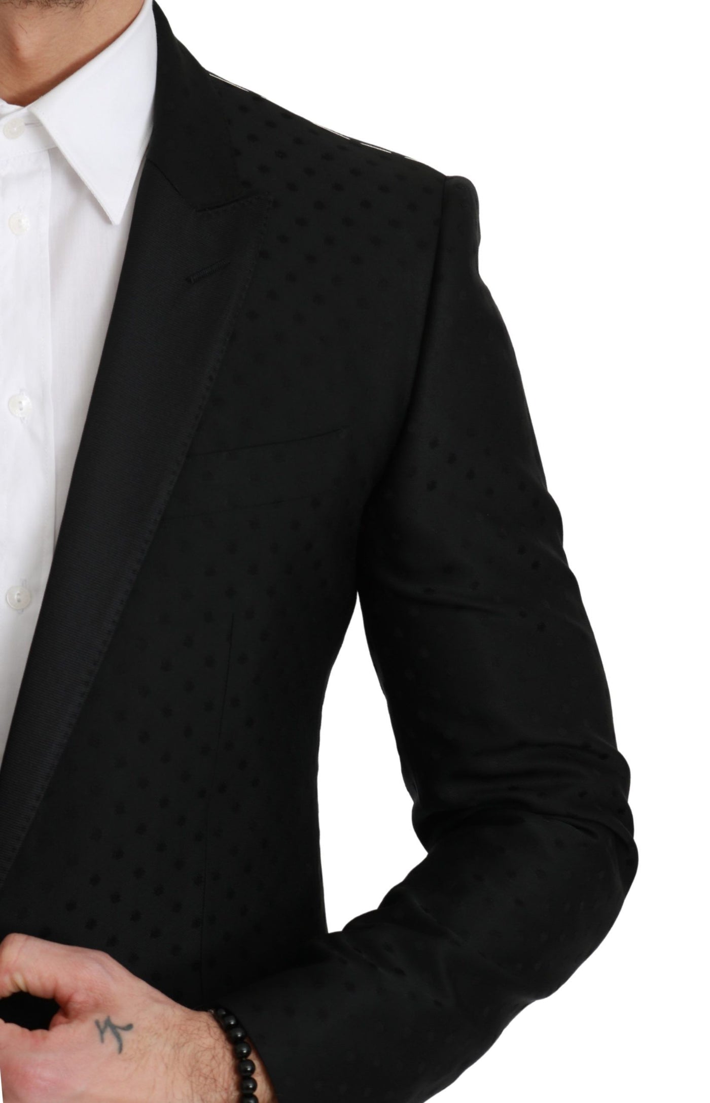 Dolce & Gabbana Schwarzer Slim Fit Mantel Jacke MARTINI Blazer