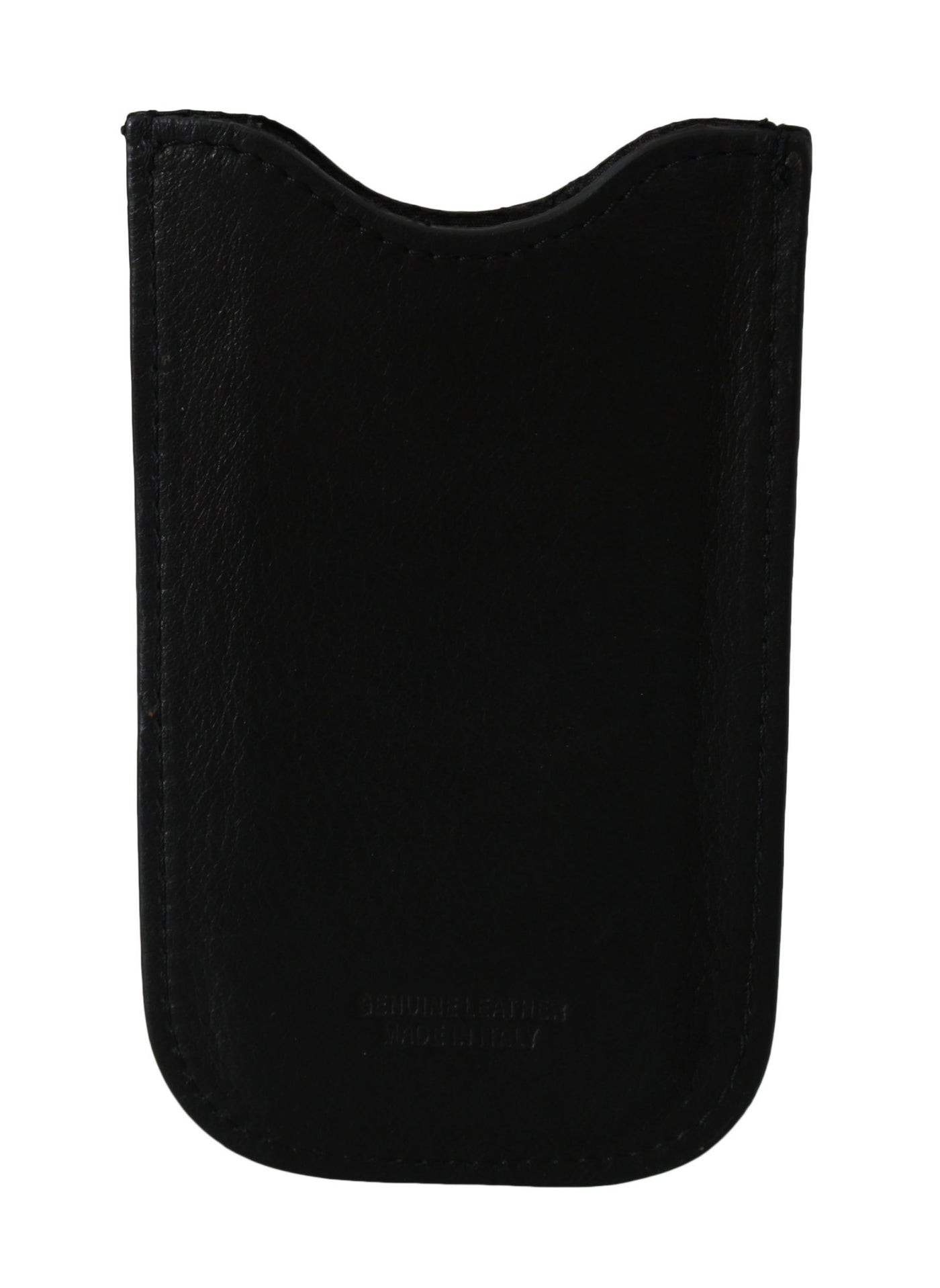 John Galliano Schwarzes Leder Multifunktionale Männer ID Bill Kartenhalter Brieftasche