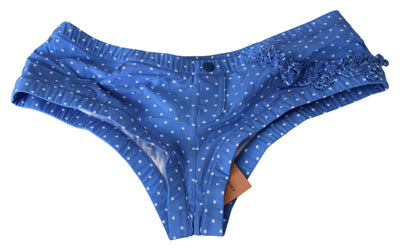 Ermanno Scervino Blaue Shorts Strandbekleidung Bikiniunterteil Badeanzug