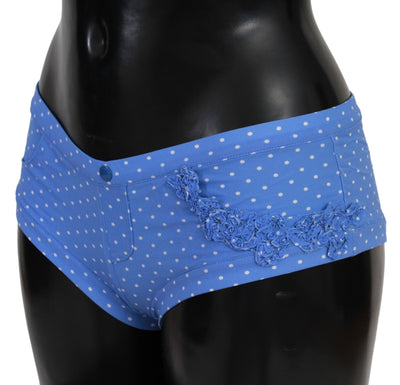 Ermanno Scervino Blaue Shorts Strandbekleidung Bikiniunterteil Badeanzug