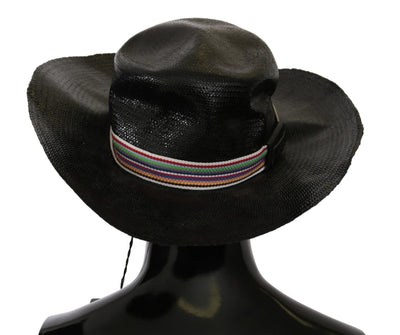 Costume National Schwarzer Cowboyhut mit breiter Krempe