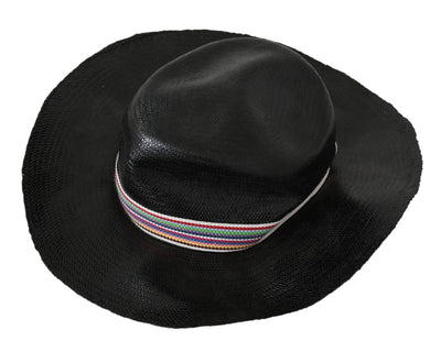 Costume National Schwarzer Cowboyhut mit breiter Krempe