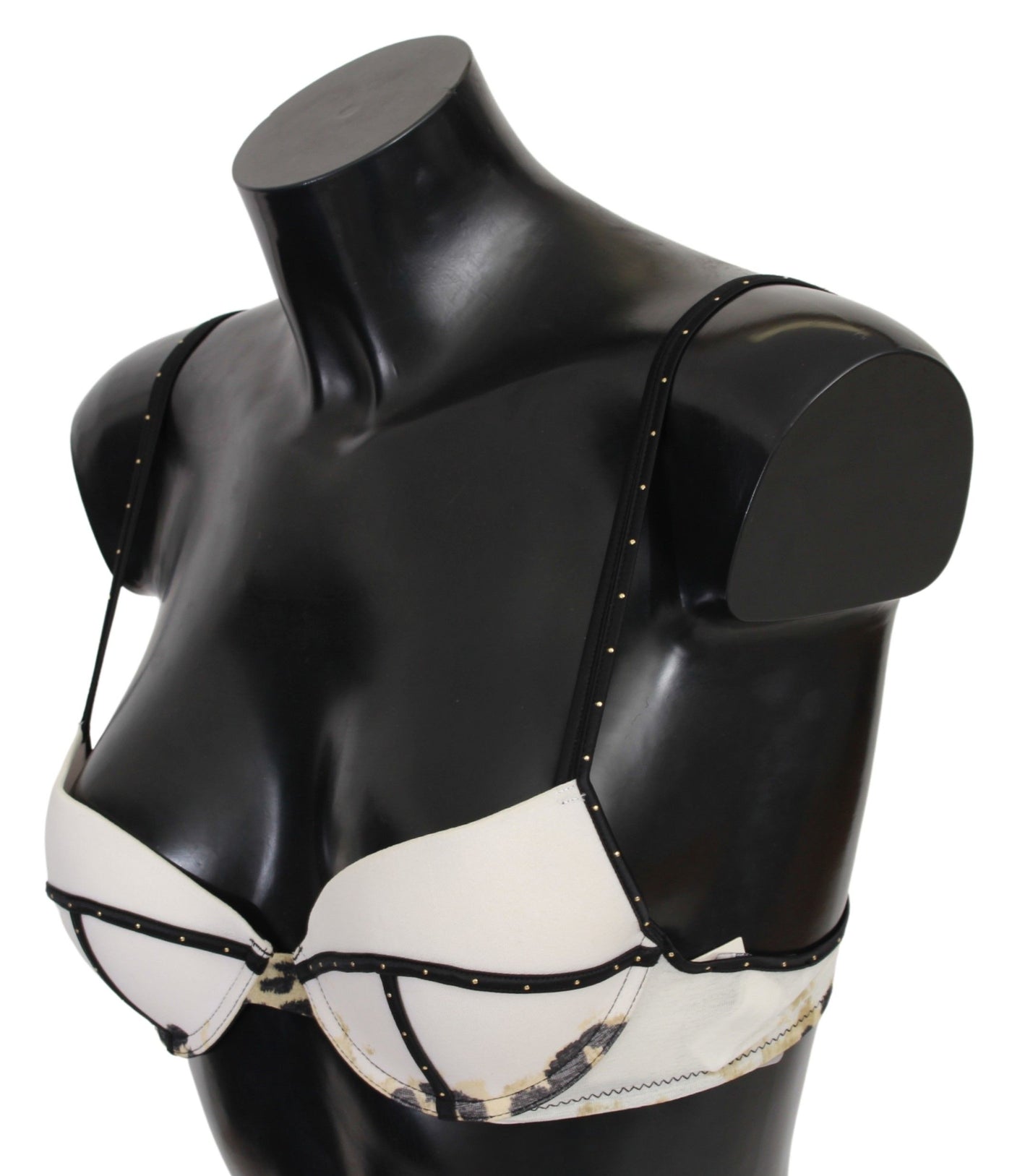 Just Cavalli Weißer Polyester-Elasthan-Push-up-BH Unterwäsche