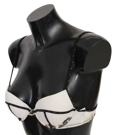 Just Cavalli Weißer Polyester-Elasthan-Push-up-BH Unterwäsche