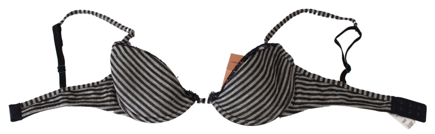 Ermanno Scervino Blau gestreifte Spitze Reggiseno BH Unterwäsche