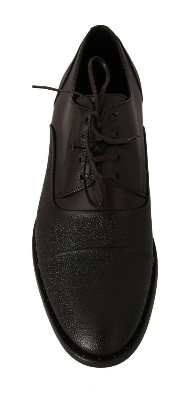 Dolce & Gabbana Braun Leder Laceups Kleid Herrenschuhe
