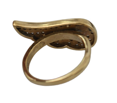 Nialaya Gold Wing Klar CZ 925 Silber Authentisch Frauen