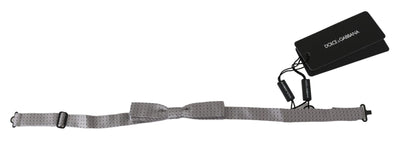 Dolce & Gabbana Graue Polka Dot Herren Krawatte Papillon Fliege