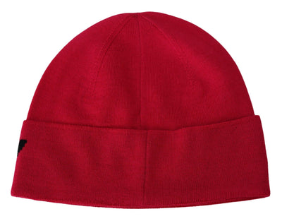 Givenchy Rot Rosa Wolle Beanie Unisex Männer Frauen Beanie Hut