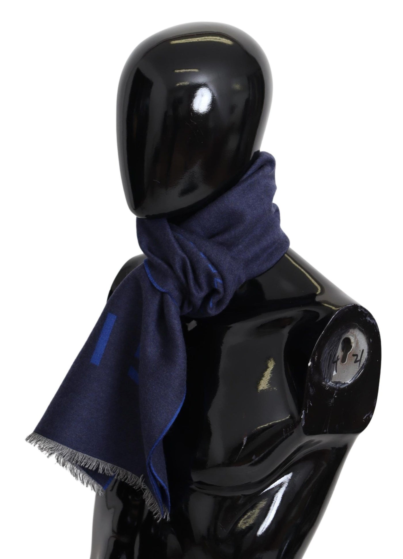 Givenchy Blauer Wollschal Unisex Winter Warm Schal Wrap Shawl