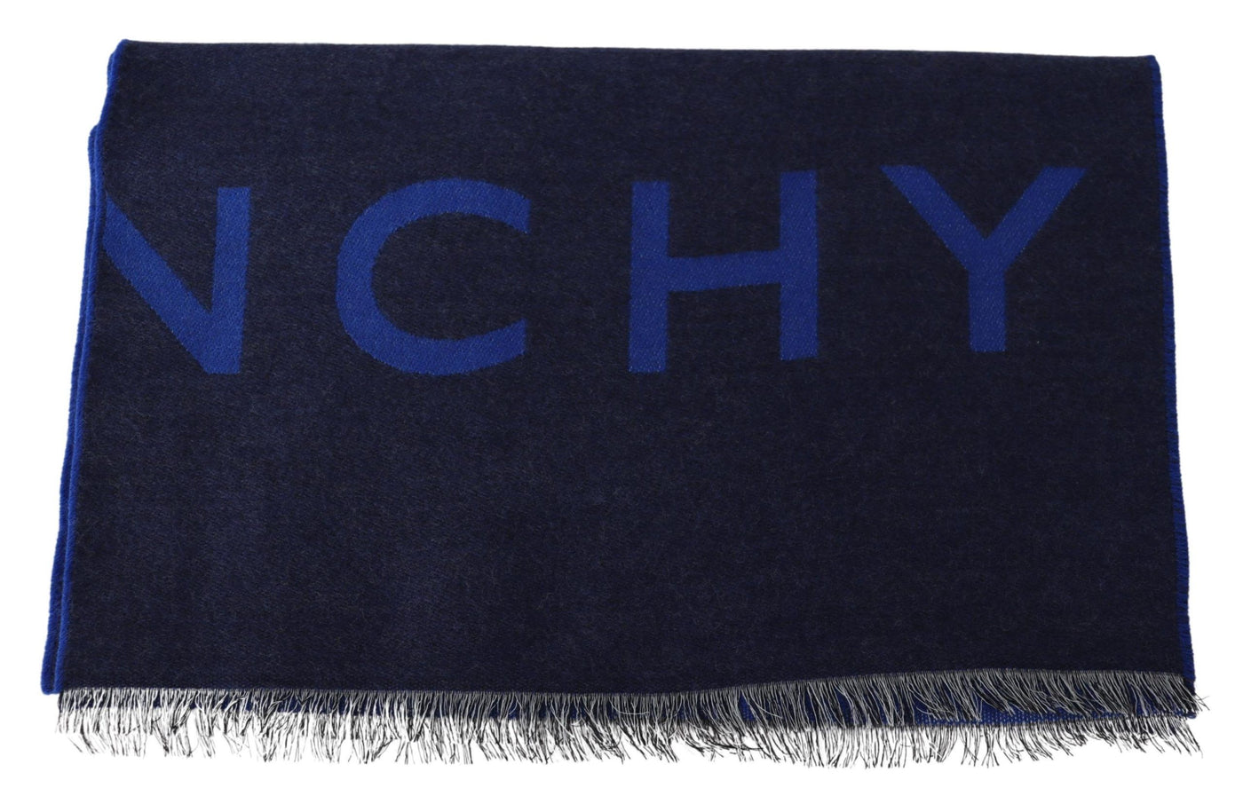 Givenchy Blauer Wollschal Unisex Winter Warm Schal Wrap Shawl