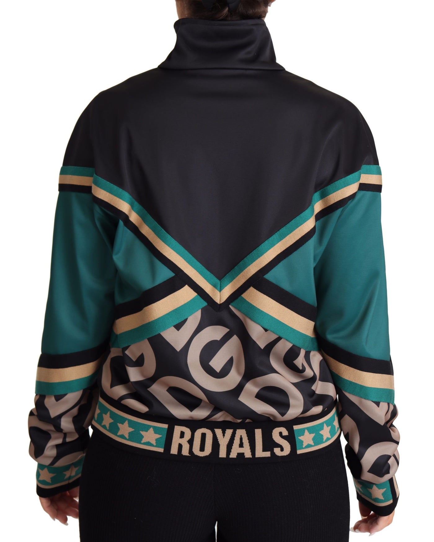 Dolce & Gabbana Multicolor DG Logo Mania Track Bomberjacke