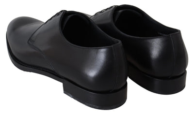 Dolce & Gabbana Schwarzes Leder SARTORIA Handgefertigte Schuhe