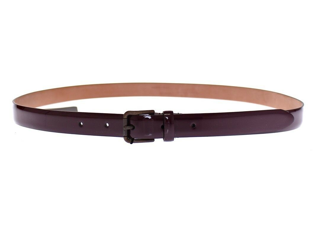 Dolce & Gabbana Lila Leder Logo Cintura Gürtel
