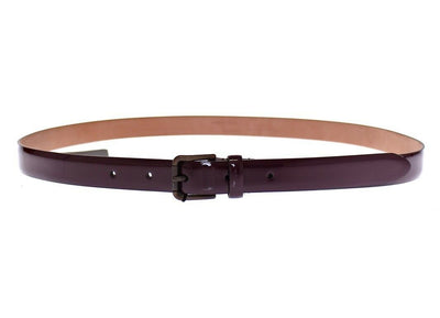 Dolce & Gabbana Lila Leder Logo Cintura Gürtel