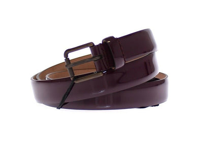 Dolce & Gabbana Lila Leder Logo Cintura Gürtel
