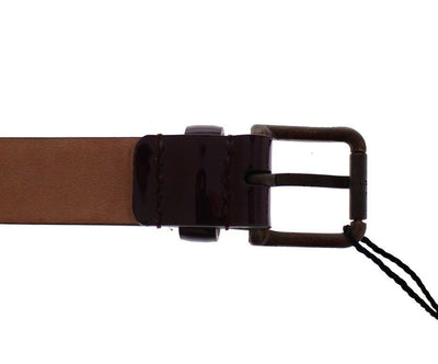 Dolce & Gabbana Lila Leder Logo Cintura Gürtel