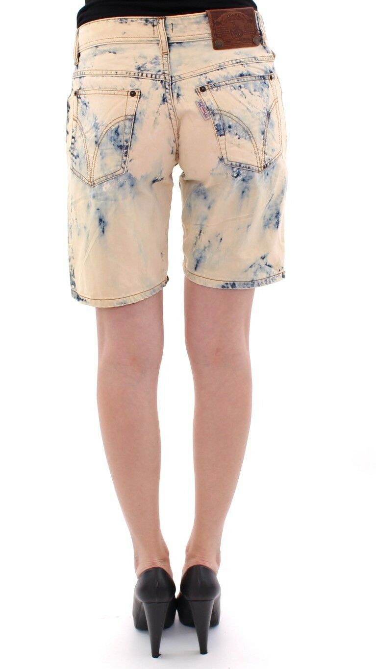 Dolce & Gabbana Blaue Baumwolle gewaschene Jeans Shorts Hosen