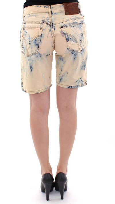 Dolce & Gabbana Blaue Baumwolle gewaschene Jeans Shorts Hosen