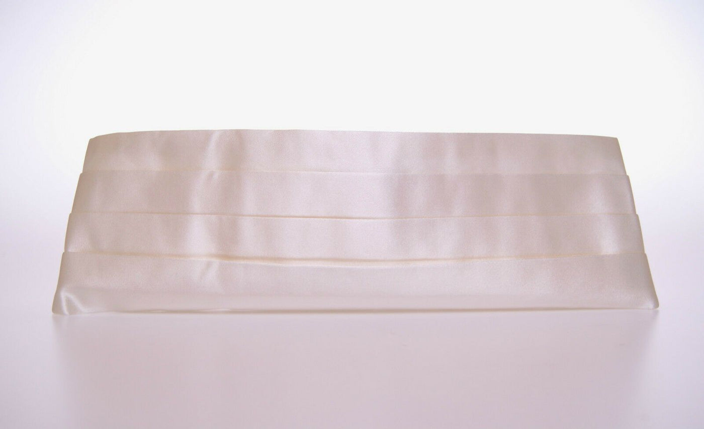 Dolce & Gabbana Weißer Smokinggürtel Kummerbund mit Taille