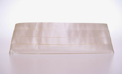 Dolce & Gabbana Weißer Smokinggürtel Kummerbund mit Taille
