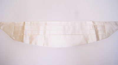 Dolce & Gabbana Weißer Smokinggürtel Kummerbund mit Taille