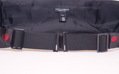 Dolce & Gabbana Schwarzer Smoking Kummerbundgürtel mit Taille