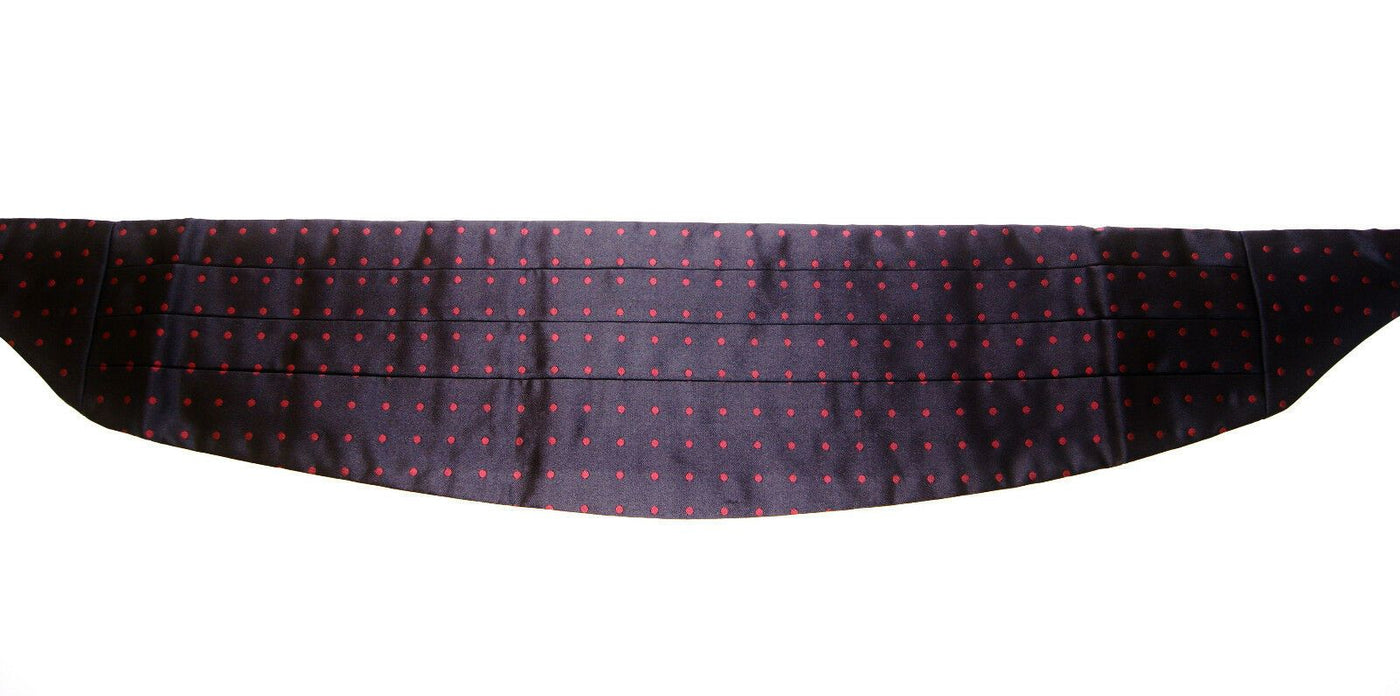Dolce & Gabbana Schwarzer Taille Smoking Gürtel Kummerbund