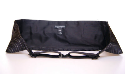 Dolce & Gabbana Schwarzer Smoking Kummerbundgürtel mit Taille