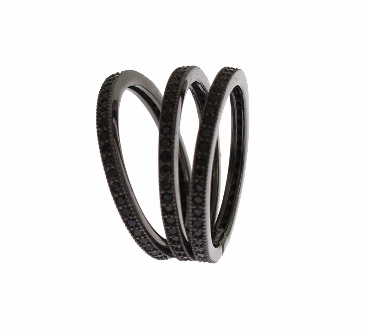 Nialaya Schwarz CZ 925 Sterling Silber Damen