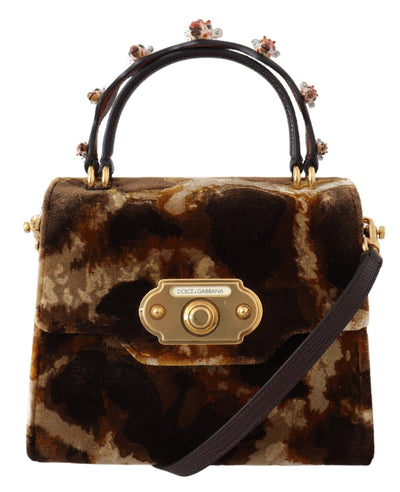Dolce & Gabbana Braun Giraffe Crossbody Geldbörse Borse WELCOME Geldbörse