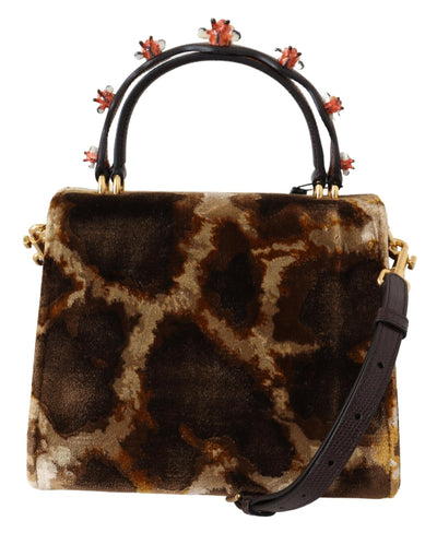 Dolce & Gabbana Braun Giraffe Crossbody Geldbörse Borse WELCOME Geldbörse