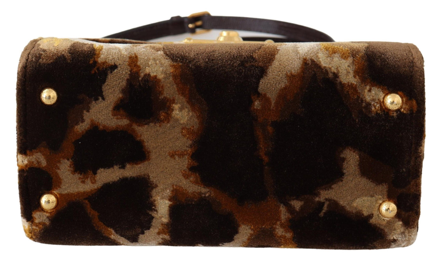 Dolce & Gabbana Braun Giraffe Crossbody Geldbörse Borse WELCOME Geldbörse