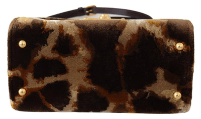 Dolce & Gabbana Braun Giraffe Crossbody Geldbörse Borse WELCOME Geldbörse