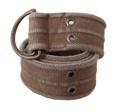 Dolce & Gabbana Beige Leder Logo Gürtel Sling Cintura Schnalle Gürtel