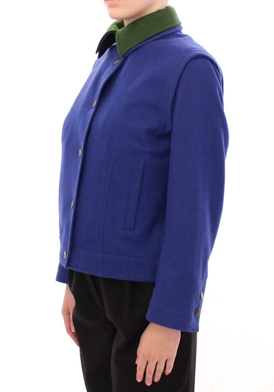 Andrea Incontri Habsburg Blau Grün Wolljacke Mantel