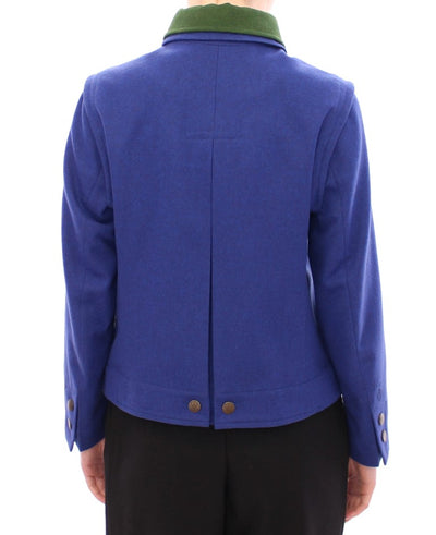 Andrea Incontri Habsburg Blau Grün Wolljacke Mantel