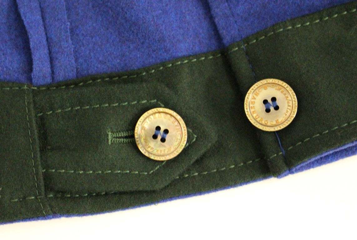 Andrea Incontri Habsburg Blau Grün Wolljacke Mantel