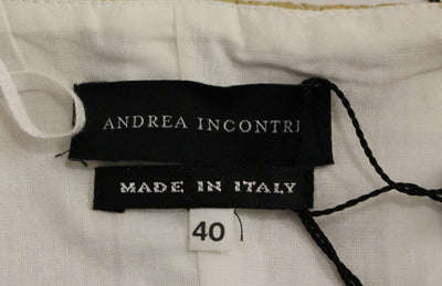 Andrea Incontri Beigefarbenes Seiden-Cami-Top
